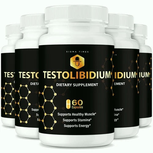 (5 Pack) Testolibidium for Men, Advanced Testo Support for Overall Male Health