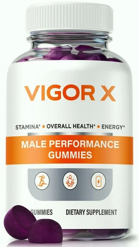 Vigor X Male Performance Gummies, VigorX Enhancement Gummy for Men 60ct