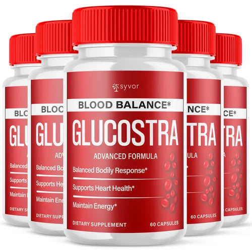 (5 Pack) Glucostra Blood Balance Advanced Support Glycogen Supplement 300 Caps