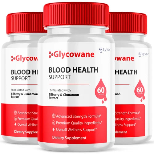 (3 Pack) Glycowane Blood Advanced Support Glycogen Max Supplement 180 Capsules