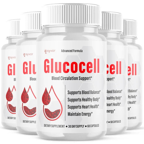 (5 Pack) Glucocell Blood Pills Advanced Support Glycogen Supplement 300 Capsules