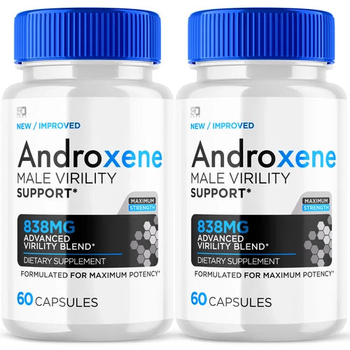 (2 Pack) Androxene Male Pills Maximize Energy, Vitality & Stamina 120 Capsules