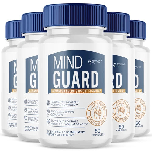 (5 Pack) Mind Guard Nootropic All Natural Formula Brain Supplement 300 Capsules
