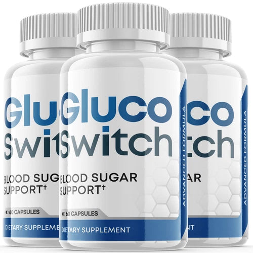 (3 Pack) Gluco Switch Capsules, Glucoswitch Blood Sugar Support (180 Capsules)