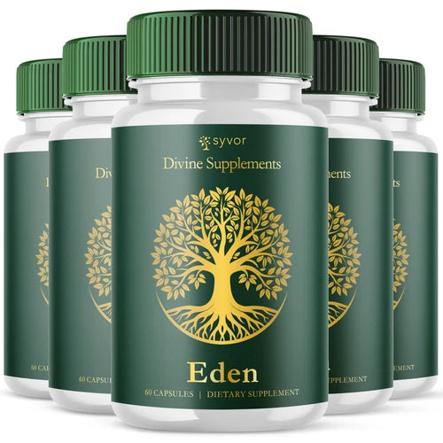 (5 Pack) Eden Advanced Formula Natural Energy & Fitness Vitamin 300 Capsules