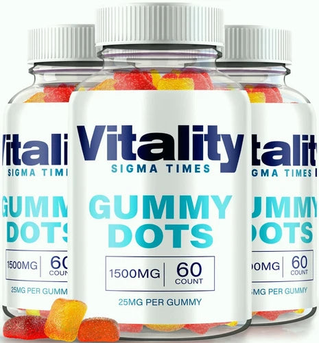(3 Pack) Vitality Gummy Dots For Men, Vitality Dots, Vitality Gummies Dots Big D