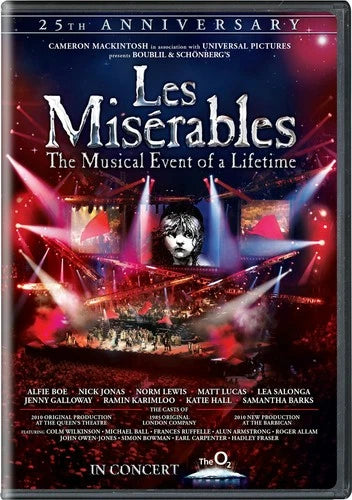Les Mis√©rables In Concert - 25th Anniversary Show DVD Alfie Boe