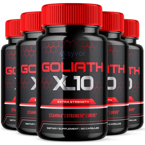 Goliath XL10 Pills For Men Advanced Vitality Support Supplement 300 Capsules