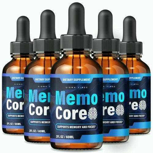 (5 Pack) Memo Core – Advanced MemoCore Drops Formula for Brain Health