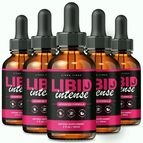 (5 Pack) Libid Intense Drops for Men - Liquid Support for Male Health