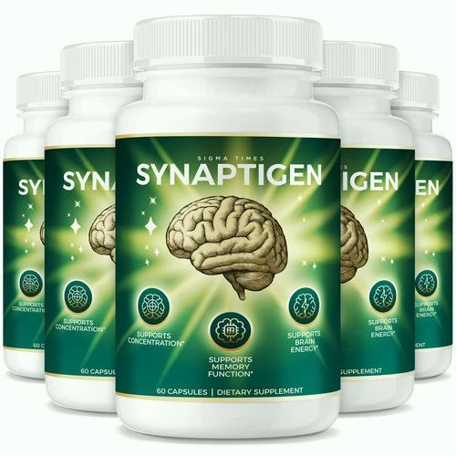 (5 Pack) Synaptigen Capsules -Brain and Cognitive Support for Advanced Memory