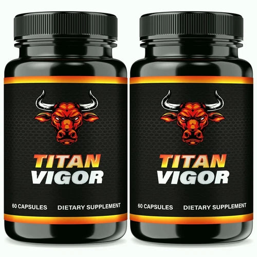 (2 Pack) Titan Vigor for Men, Male Energy & Vitality Pills, Advanced Formula