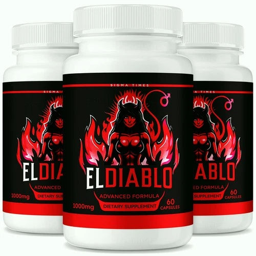 (3 Pack) ElDiablo Capsules for Men - Premium Male Health Support Formula