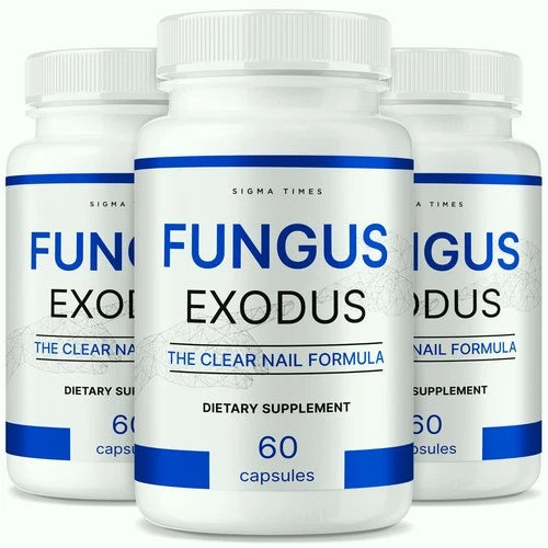 (3 Pack) Fungus Exodus Pills to Combat Toenail Fungus and Restore Nail Health