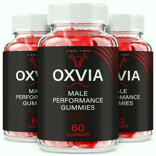 (3 Pack) Oxvia Male Performance Gummies, Advanced Health Formula for Men