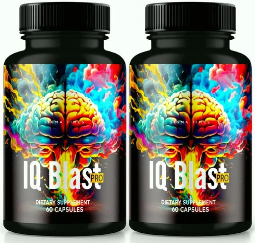 (2 Pack) IQ Blast Pro Cognitive Pills to Restore Memory Power & Improve Focus