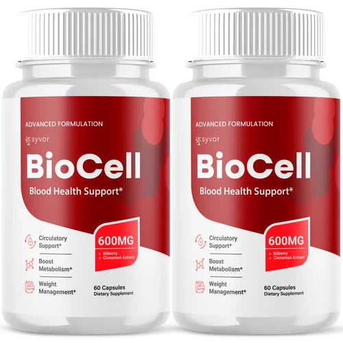 (2 Pack) BioCell Blood Health Support Bio Cell Glycogen Vitamin 120 Capsules