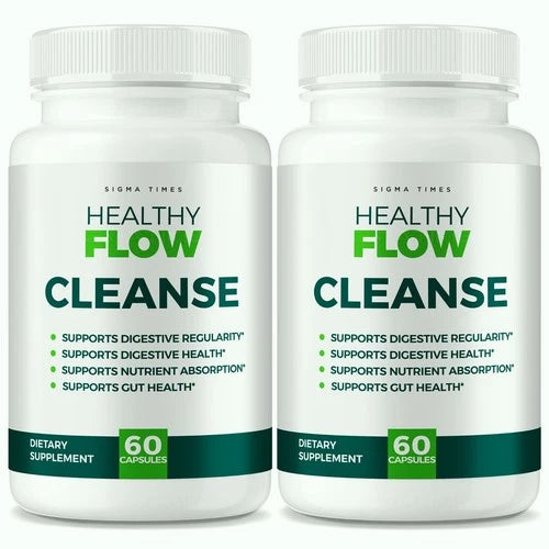 (2 pack) Healthy Flow Cleanse, HealthyFlow Cleanse & Detox Support for Digestion