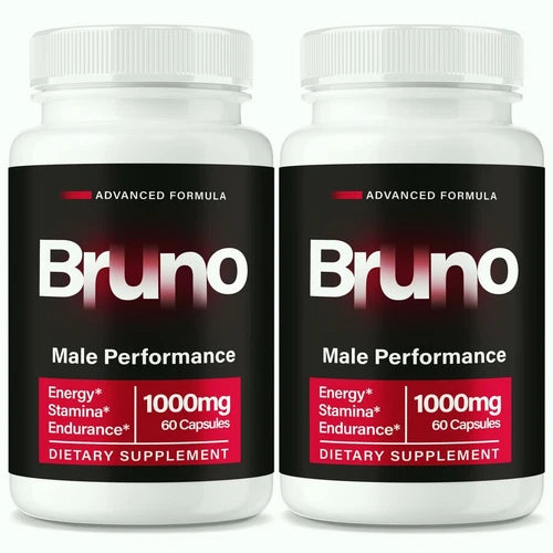 (2 Pack) Bruno Pills for Men,  Advanced Male Performance & Energy Pills