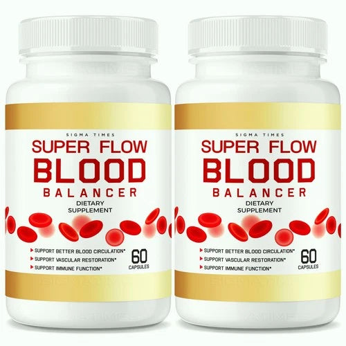 (2 Pack) Super Flow Blood Balancer Pills to Support Blood Health & Blood Balance