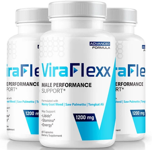 (3 Pack) ViraFlexx Male Health Pills to Boost T-Levels and Performance