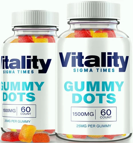 (2 Pack) Vitality Gummy Dots For Men, Vitality Dots, Vitality Gummies Dots Big D
