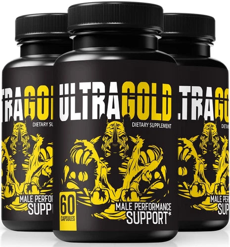 (3 Pack) Ultra Gold Pills Extreme Booster for Men, Advanced Male Formula