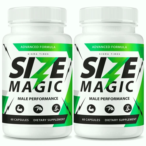(2 Pack) Size Magic Pills for Men, SizeMagic Male Health Support Formula