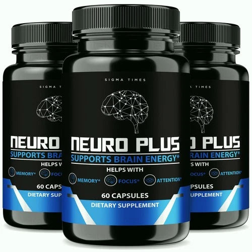 (3 Pack) Neuro Plus Brain & Focus Formula, NeuroPlus Pills for Brain Health