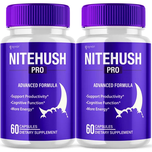 Nitehush Pro Nootropic Capsules Advanced Formula Brain Health Support 120 Caps