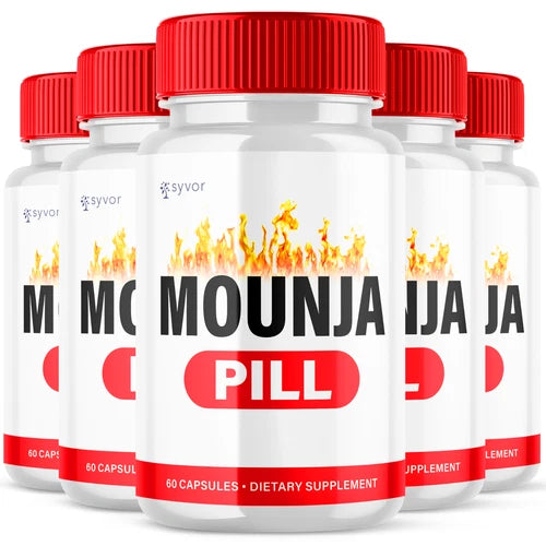 (5 Pack) Mounja Pill Advanced Formula Natural Energy & Fitness Vitamin 300 Caps