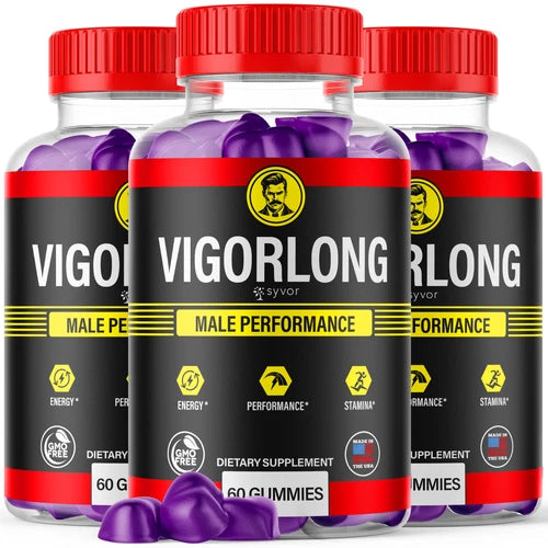 Vigorlong Gummies for Men Advanced Performance Vigor long Supplement 180 Gummies