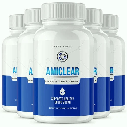 (5 Pack) Amiclear Capsules - Advanced Blood Sugar Support Formula
