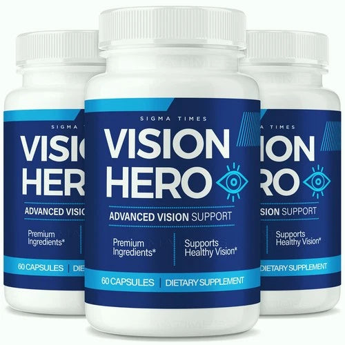 (Official 3 Pack) Vision Hero Eye Supplement, VisionHero Pills Healthy Vision