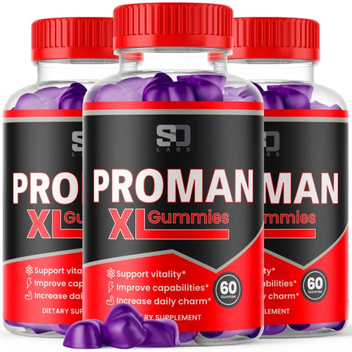 (3 Pack) ProMan XL Gummies For Men, Advanced Performance Supplement 180 Gummies