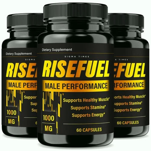 (3 Pack) Rise Fuel for Men,  RiseFuel Natural Support for Overall Male Health