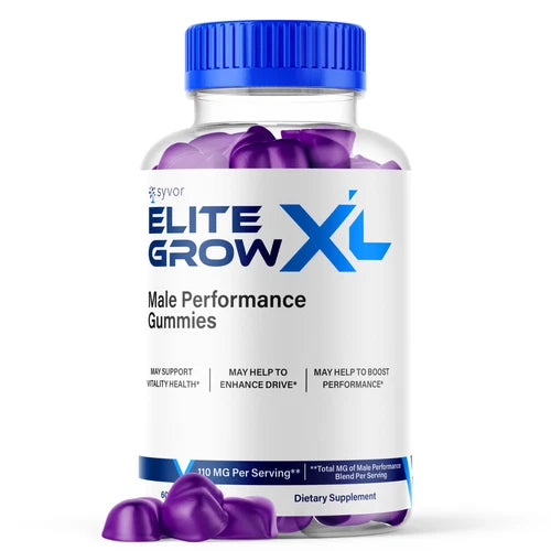 Elite Grow XL Advanced Male Performance Formula Vitamin Supplement 60 Gummies
