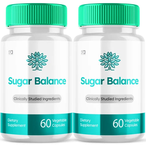 Sugar Balance Blood Flow and Health Support Pills 120 Capsules (2 Pack)