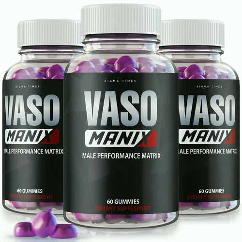 (3 Pack) VasoManix Male Health Gummies for Overall Wellness and Performance