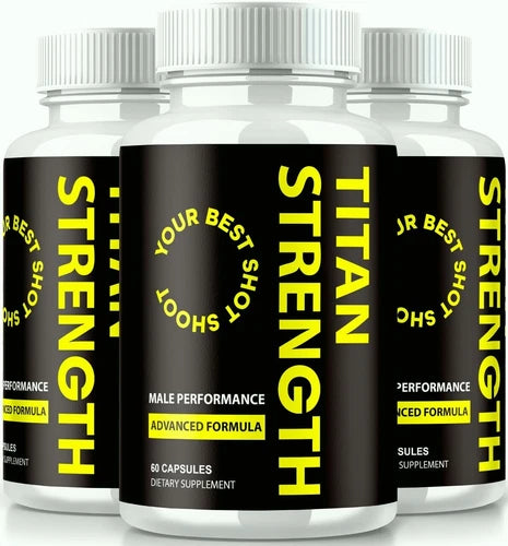 (3 Pack) Titan Strength Pills for Men, Titan Strength Volume & Energy Enhancer