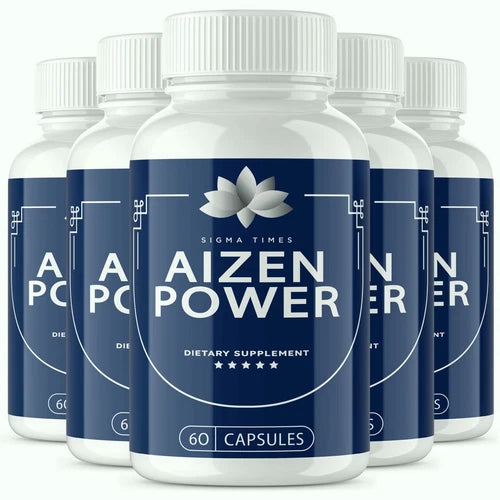 (5 Pack) Aizen Power Male Supplement for Drive & Energy 60ct