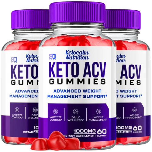 Ketocalm Nutrition Keto Gummies - ACV Gummys For Weight Loss ORIGINAL - 3 Pack
