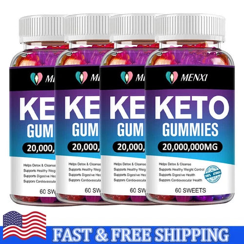 Keto ACV BHB Gummies For Fat Burn Weight Loss Detox Keto Diet Pills 60pc Gummy