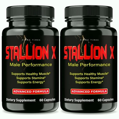 (2 Pack) Stallion X for Men,  StallionX Male Performance Support