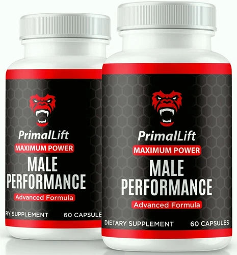 (2 Pack) PrimalLift Male Performance & Vitality Pills, Primal Lift for Men