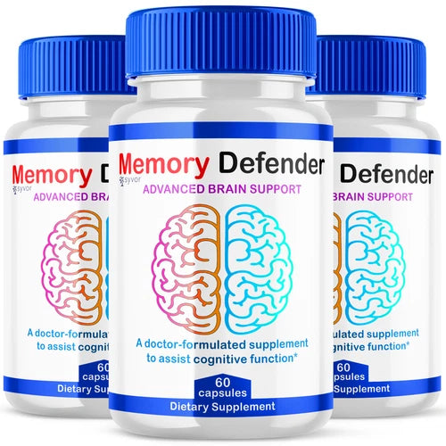 Memory Defender Advanced Memory & Focus Nootropic Brain Supplement 180 Capsules