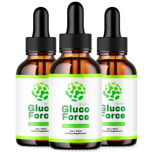 (3 Pack) Gluco Force Blood Support Drops Advanced Vitamin Supplement 2ML