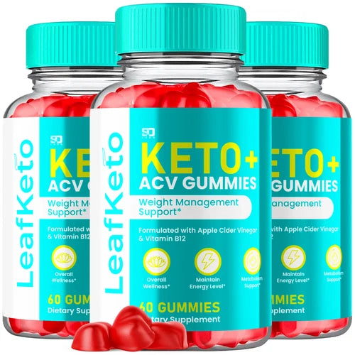 Leaf Keto ACV Gummies Supports Weight Management, Energy & Wellness (3 Pack)