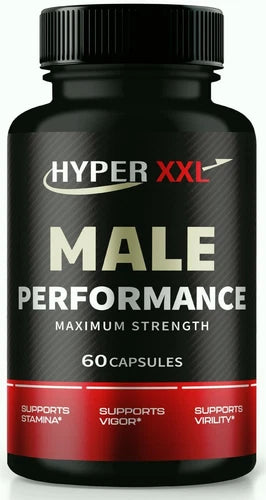 Hyper XXL Male Performance Capsules for Boosting Confidence & Stamina 60ct