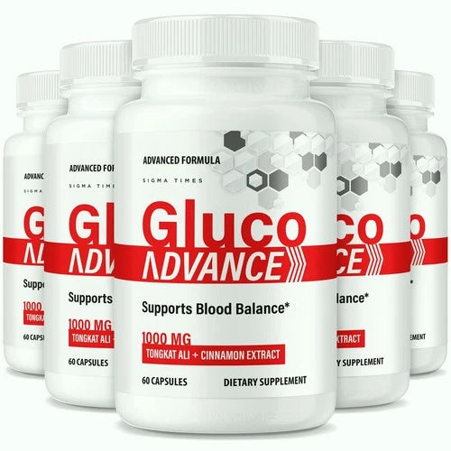 (5 Pack) Gluco Advance Capsules – Gluco Advanced Blood Formula for Heart Wellnes